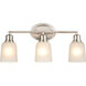 Amberle 3 Light 22 inch Brushed Nickel Vanity Light Wall Light